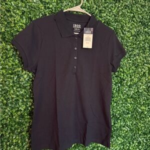 Izod Navy Short-Sleeve Polo-Approved Schoolwear